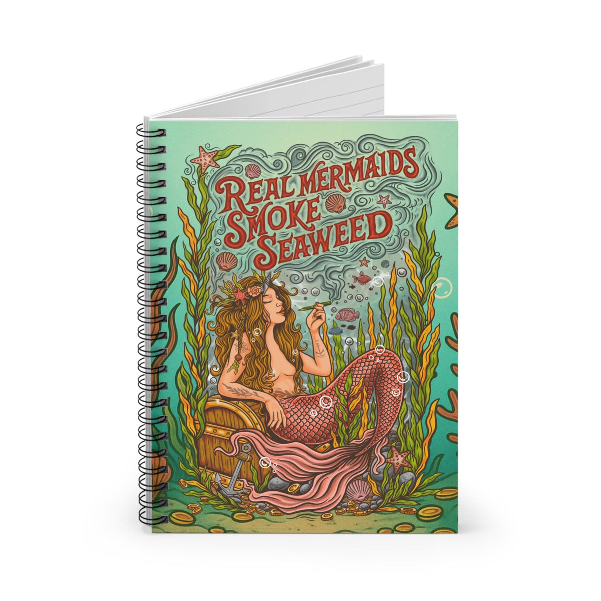 Mountains &amp; Mermaids Seaweed Siren Notebook Ocean Teal One Size 28748982490302183428