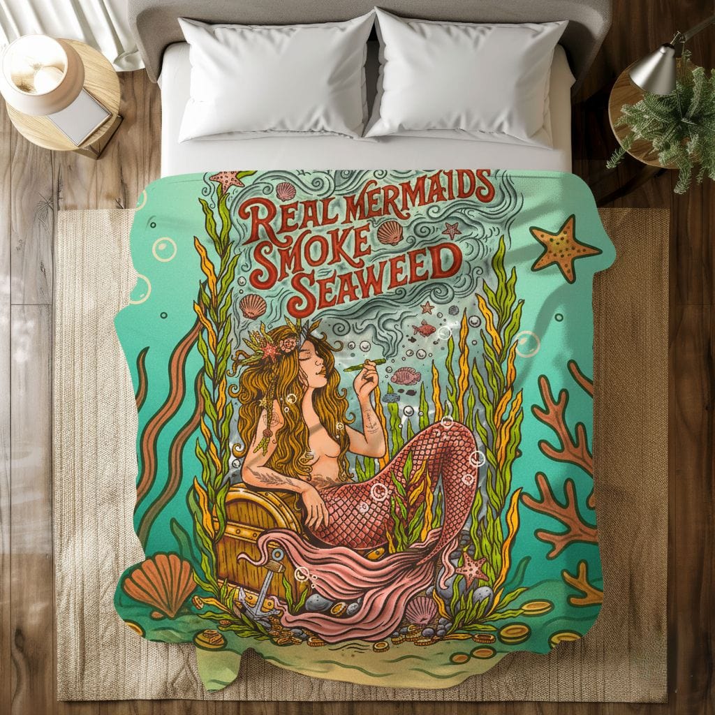 Mountains & Mermaids Seaweed Siren Plush Blanket