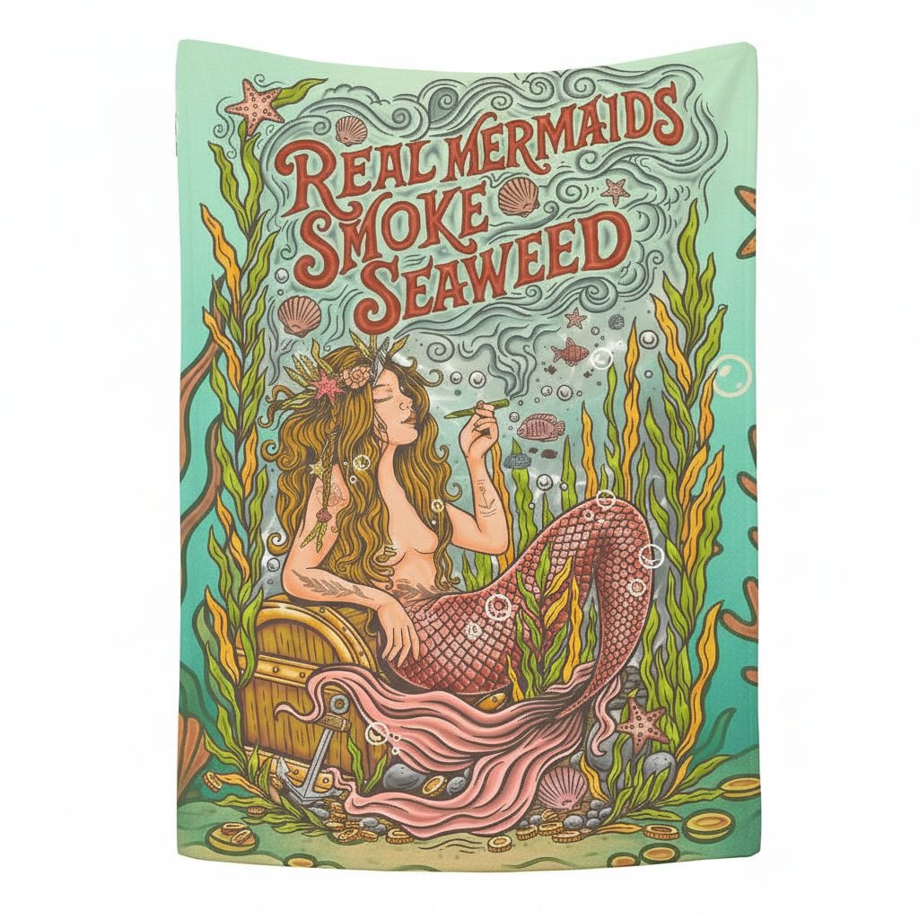 Mountains & Mermaids Seaweed Siren Plush Blanket