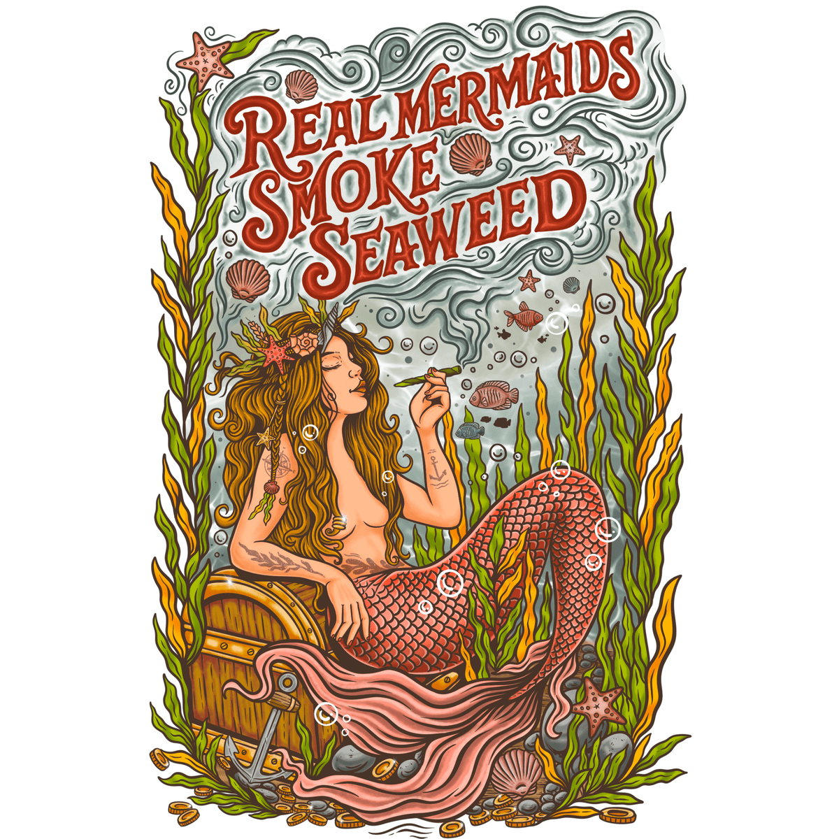 Mountains &amp; Mermaids Seaweed Siren Sticker