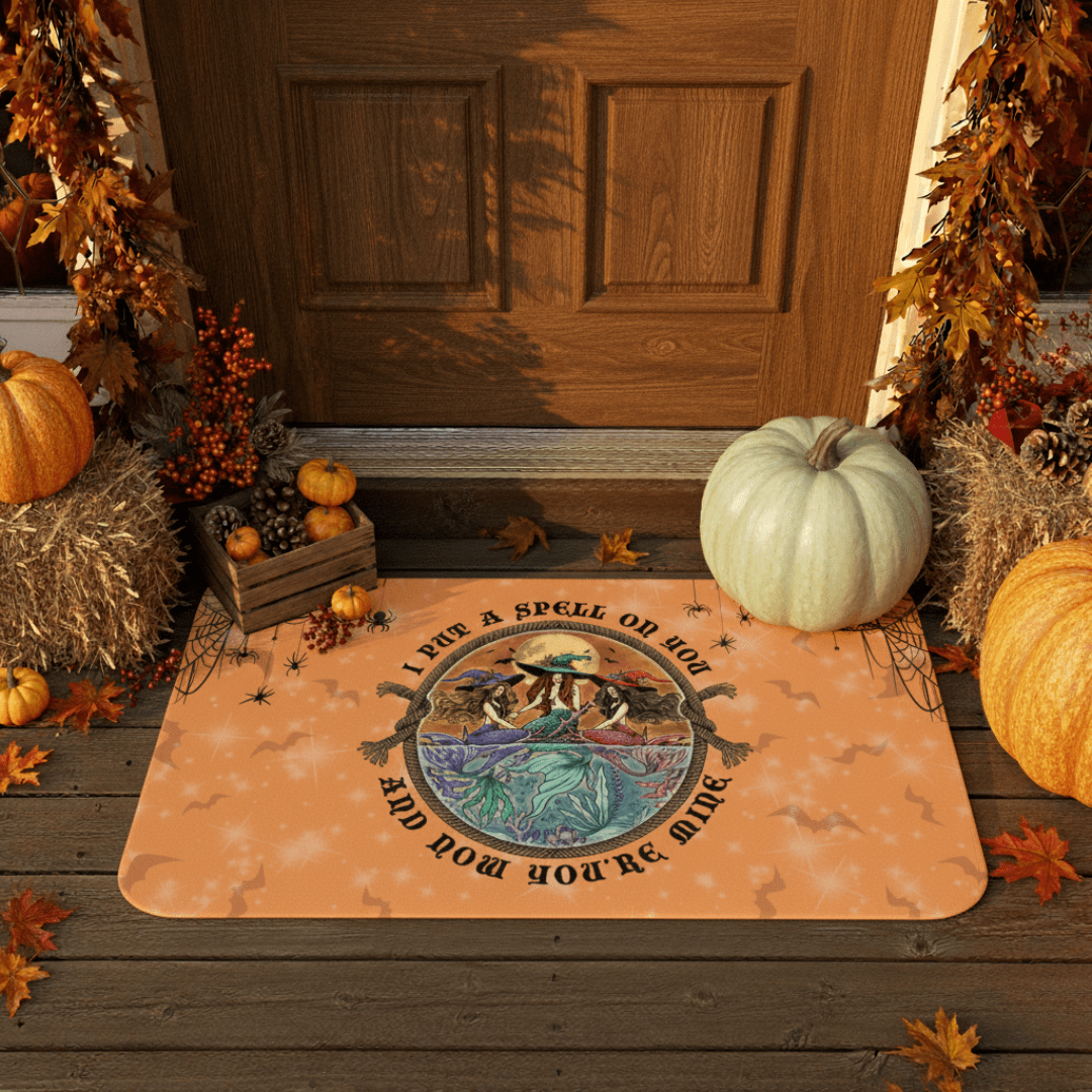 Mountains &amp; Mermaids Siren Sisters Doormat (Orange) 18'' × 30'' 42666853390888422169