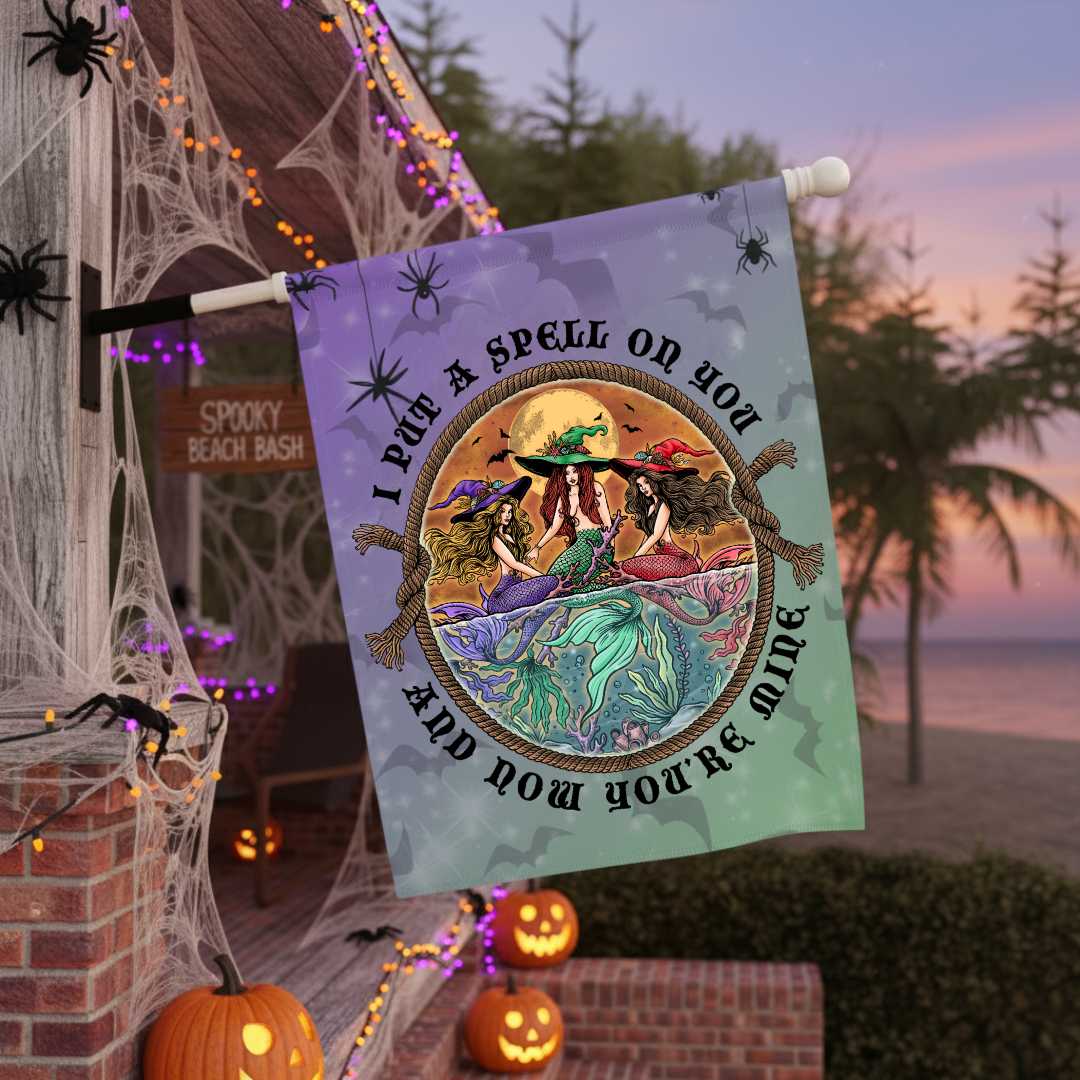Mountains &amp; Mermaids Siren Sisters Mystic Flag 24.5'' × 32'' 18271928801960418251