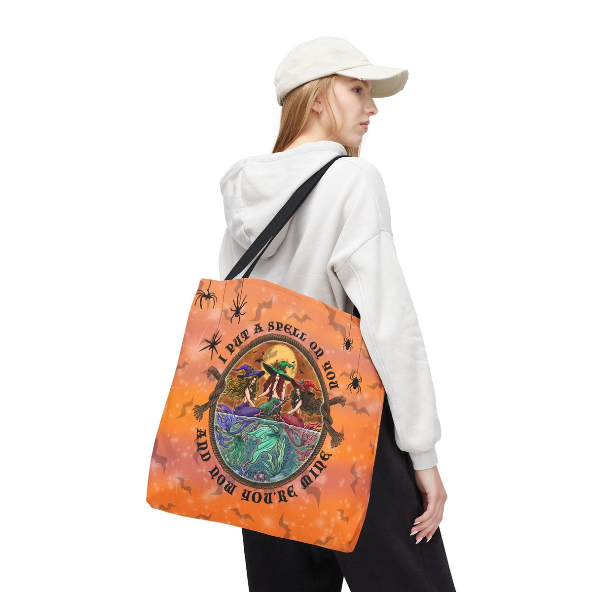 Mountains & Mermaids Siren Sisters Tote Bag 18" × 18'' / Black 13616742503165064501