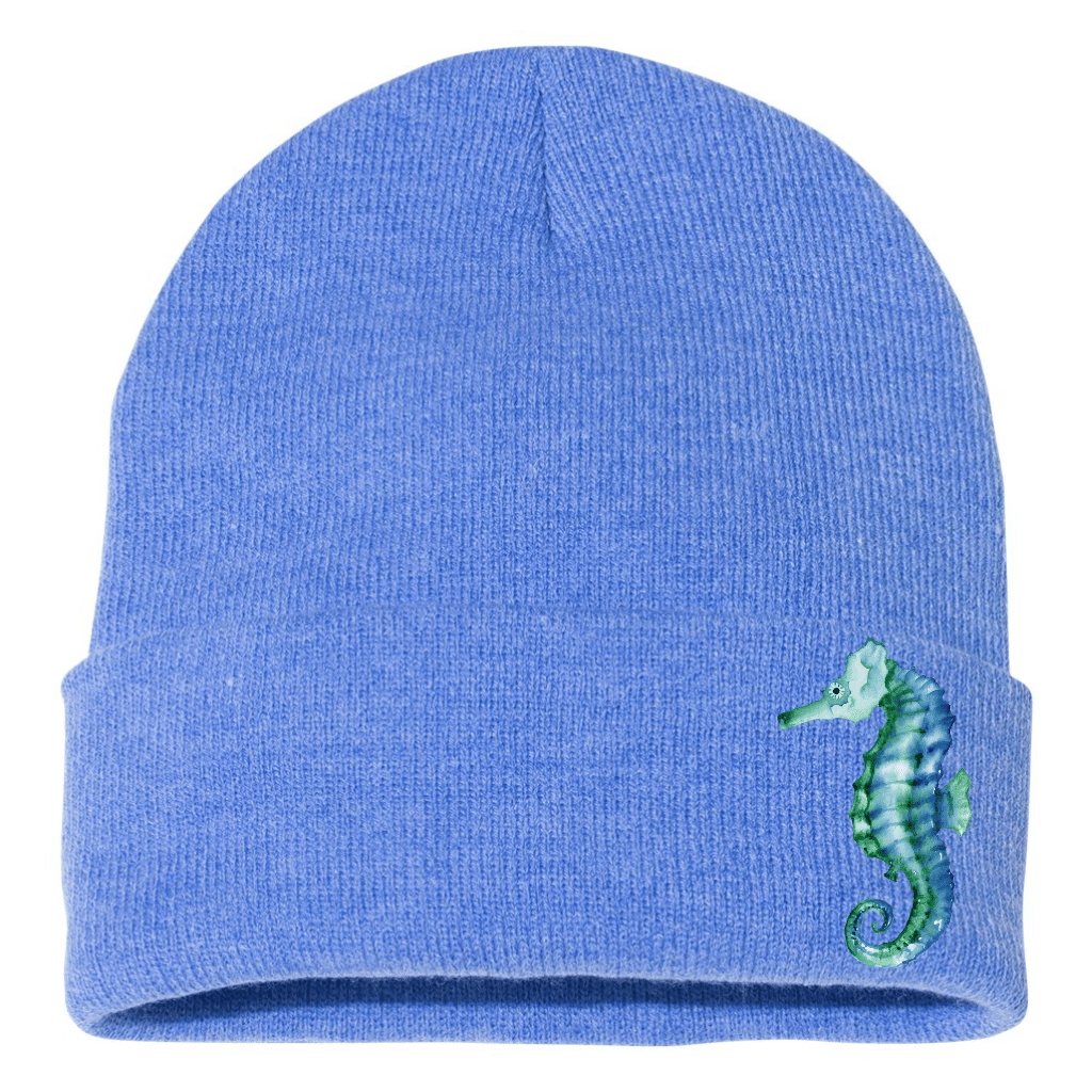 Mountains & Mermaids Skye Blue Seahorse Beanie MM2491