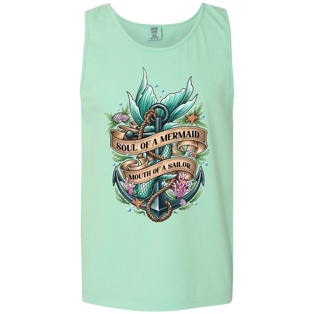 Mountains &amp; Mermaids Soul Of A Mermaid Boyfriend Tank Small / Island Reef