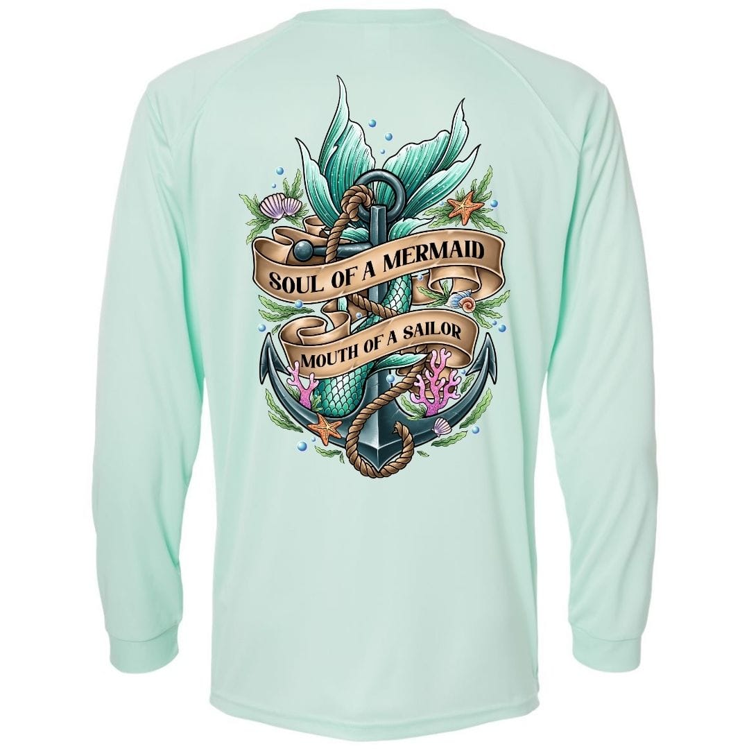 Mountains & Mermaids Soul Of A Mermaid Performance Sun Shirt Small / Mint