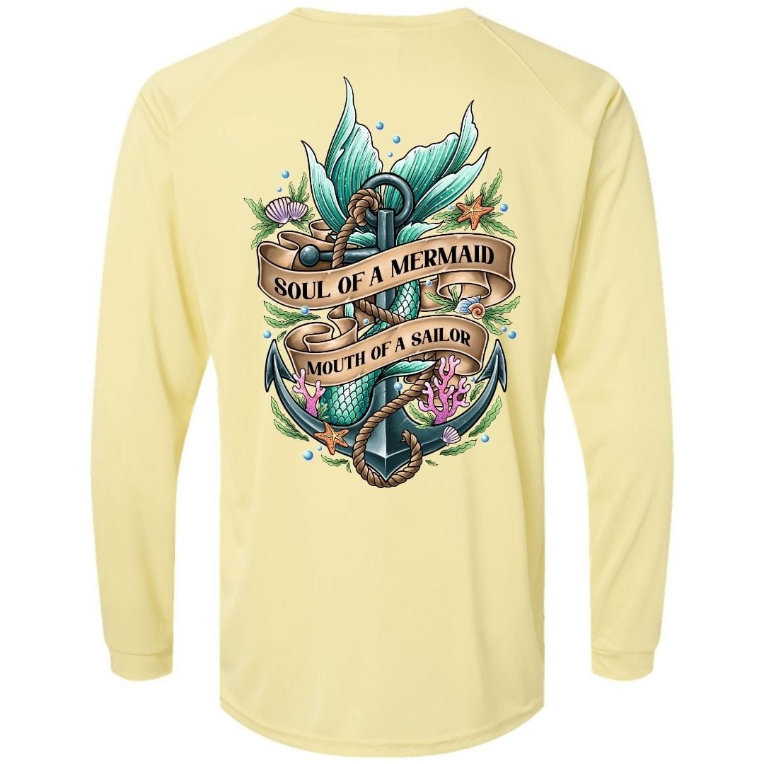 Mountains & Mermaids Soul Of A Mermaid Performance Sun Shirt Small / Sunshine