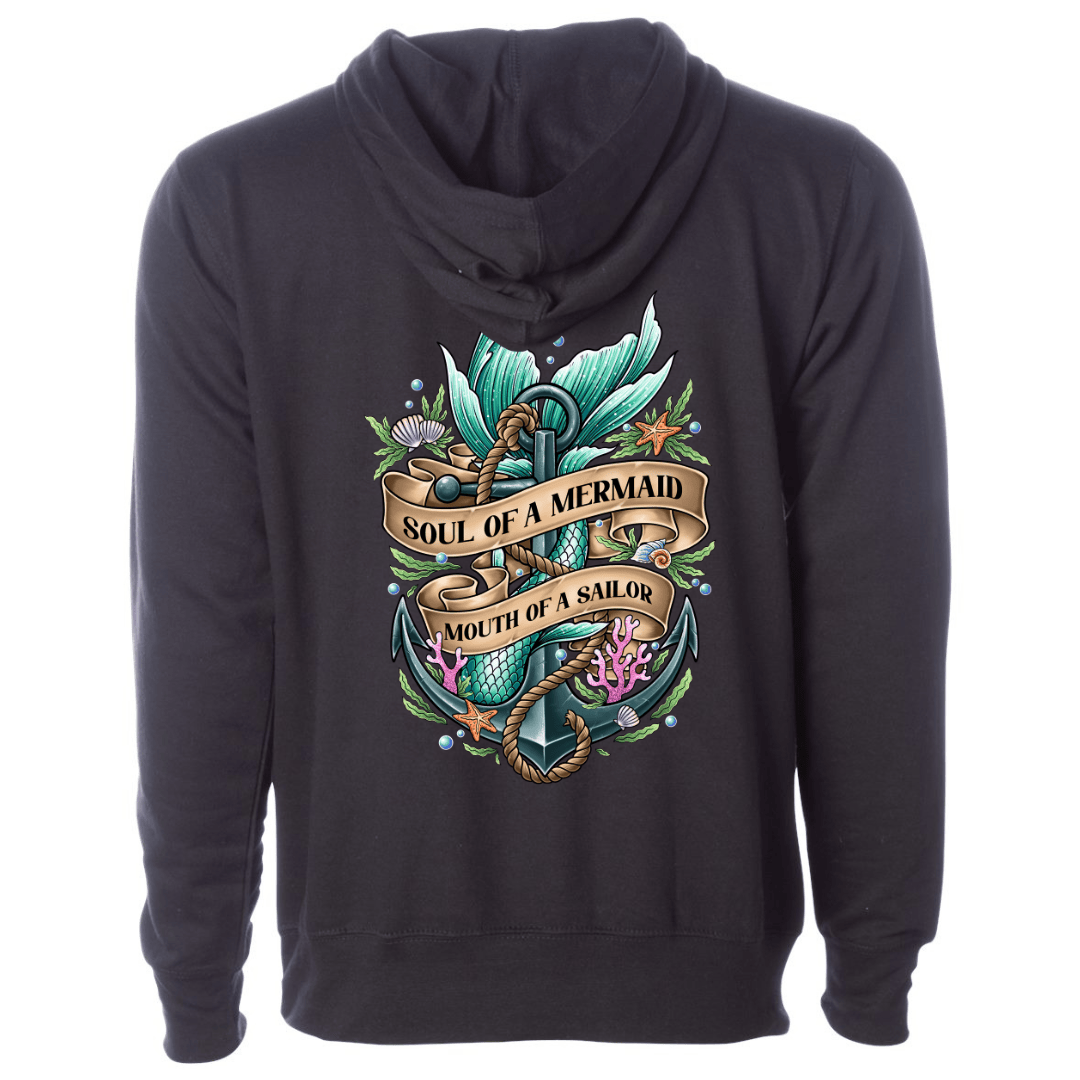 Mountains & Mermaids Soul Of A Mermaid Pullover Hoodie Small / Black