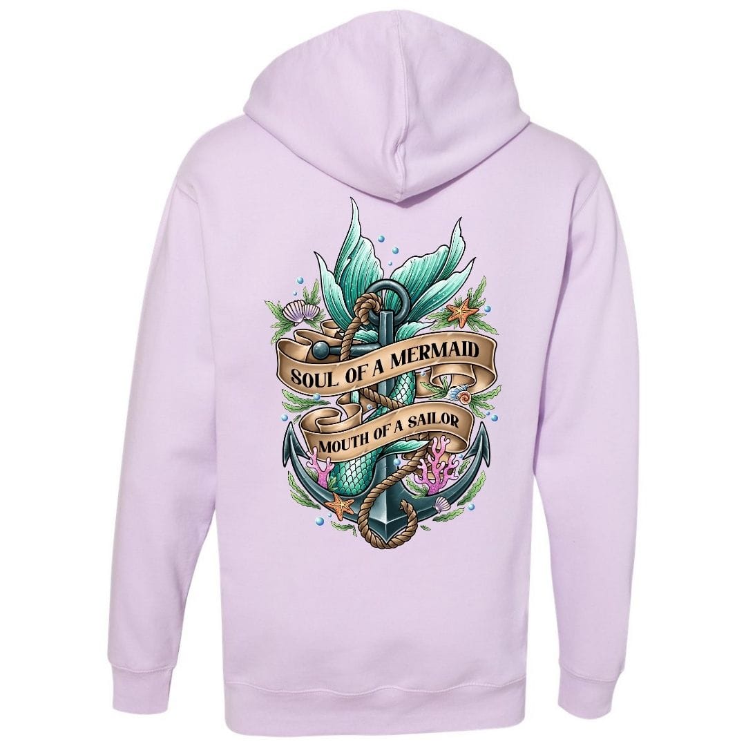 Mountains & Mermaids Soul Of A Mermaid Pullover Hoodie Small / Lilac