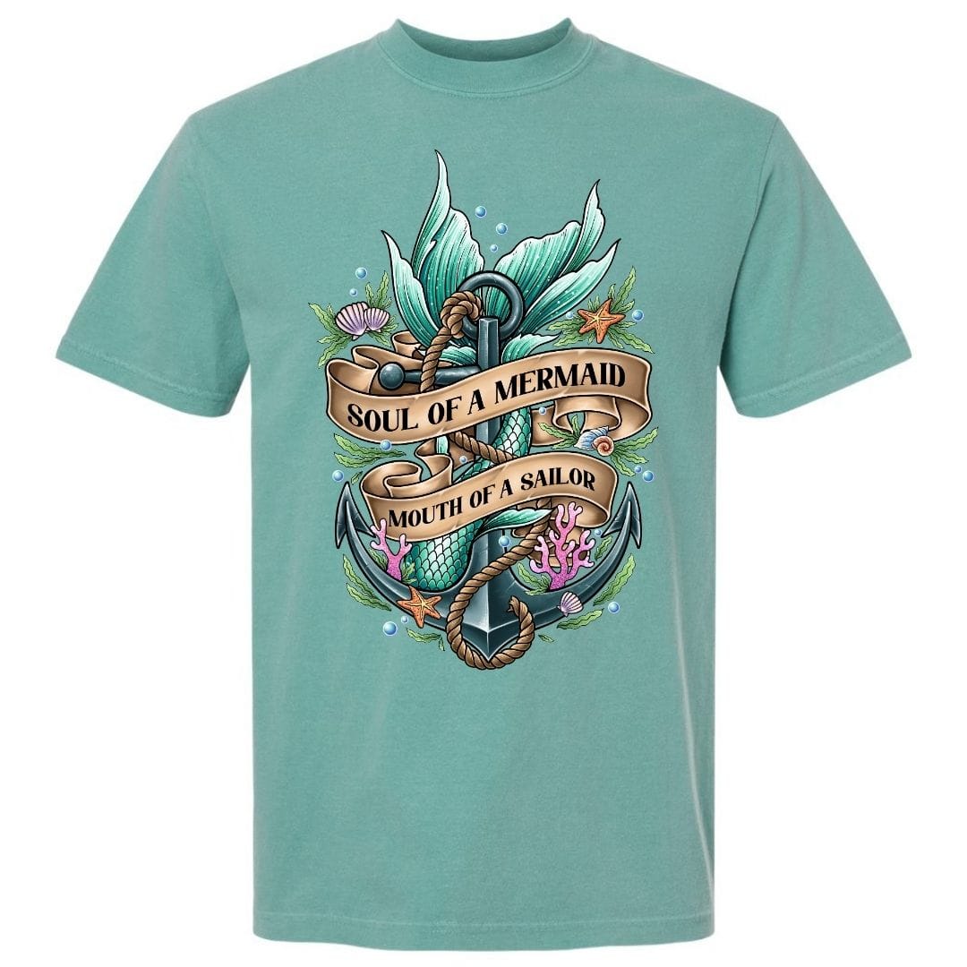 Mountains & Mermaids Soul Of A Mermaid T-Shirt Small / Seafoam