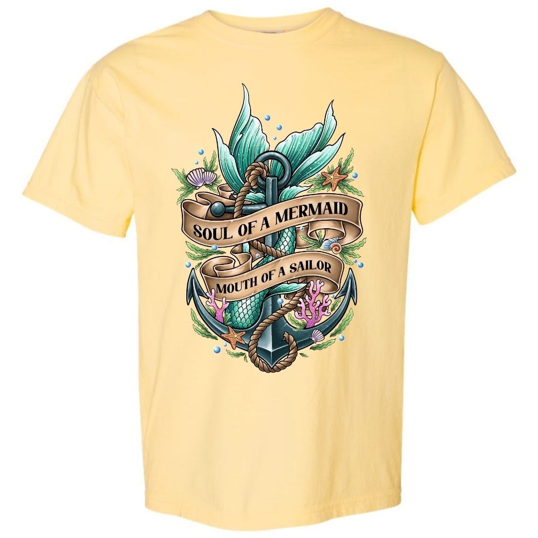 Mountains &amp; Mermaids Soul Of A Mermaid T-Shirt Small / Sunshine