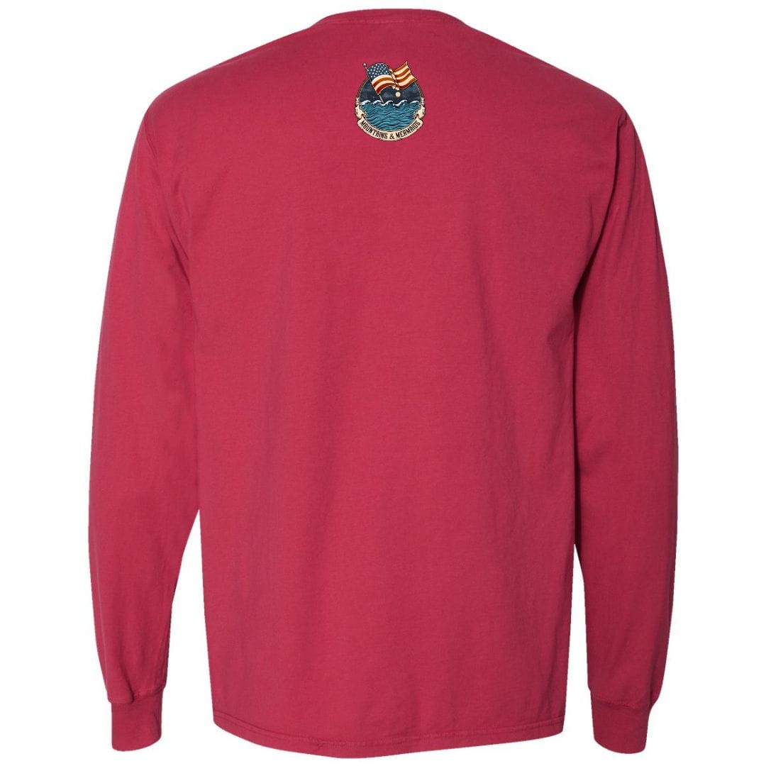 Mountains & Mermaids Star Spangled Mermaid (America 250) Long Sleeve T-Shirt