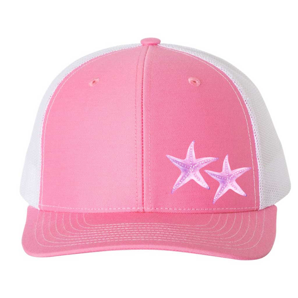 Mountains &amp; Mermaids Starfish Trucker Hat Pink/White Pink / White MM1598