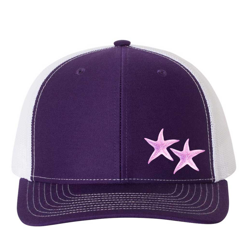 Mountains & Mermaids Starfish Trucker Hat Purple/White MM1604