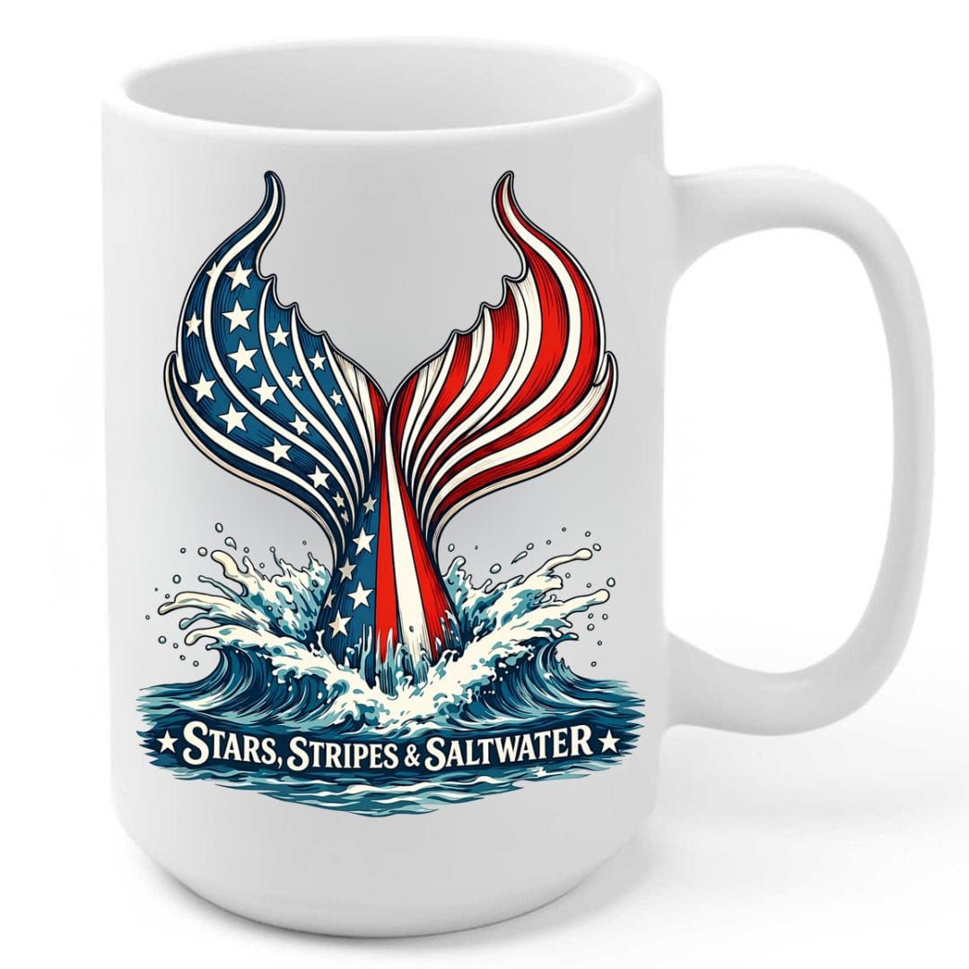 Mountains &amp; Mermaids Stars, Stripes &amp; Saltwater Coffee Mug