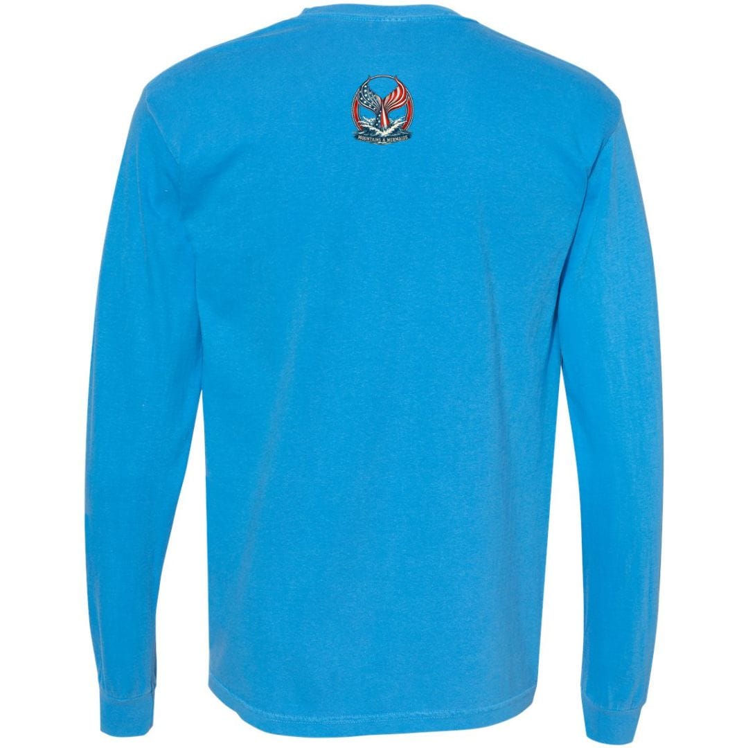 Mountains & Mermaids Stars, Stripes & Saltwater Long Sleeve T-Shirt Small / Royal Caribe
