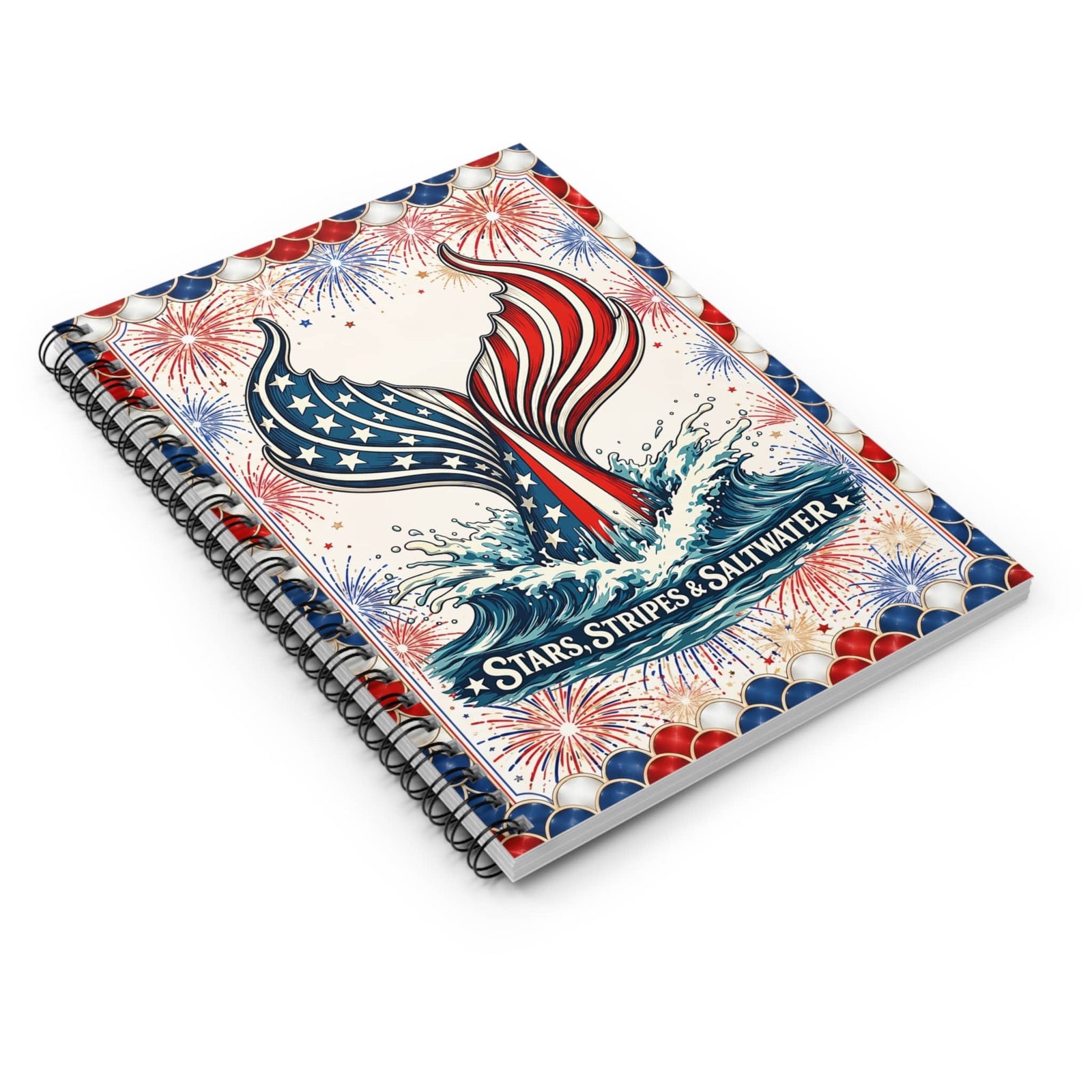Mountains & Mermaids Stars, Stripes & Saltwater Notebook One Size 30836583821160865824