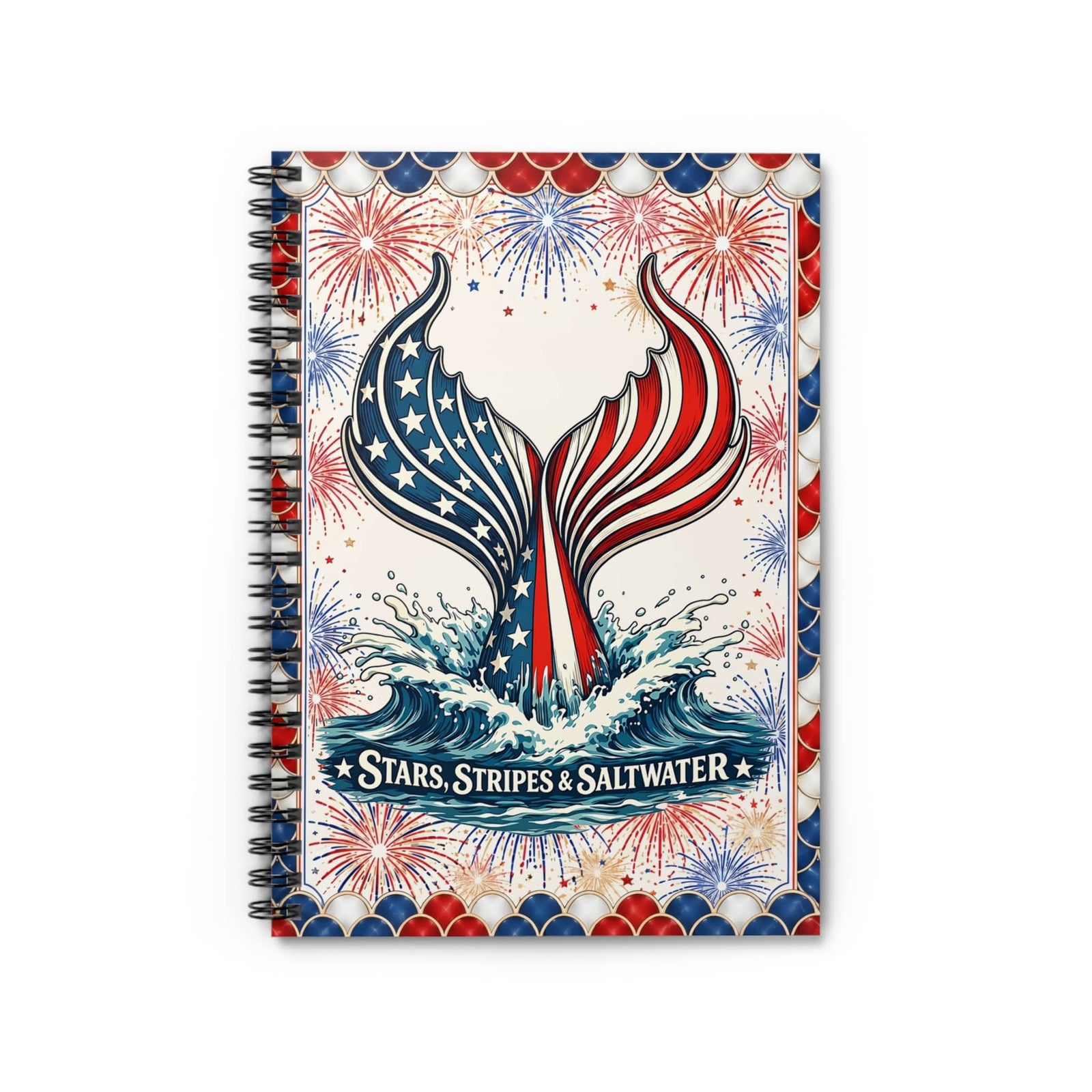 Mountains & Mermaids Stars, Stripes & Saltwater Notebook One Size 30836583821160865824