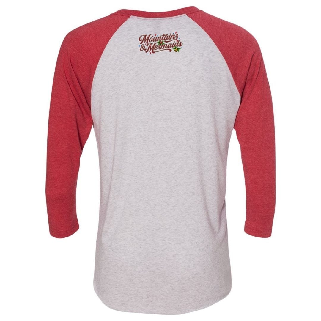 Mountains & Mermaids The Holly Roger Baseball T-Shirt (Red) Small