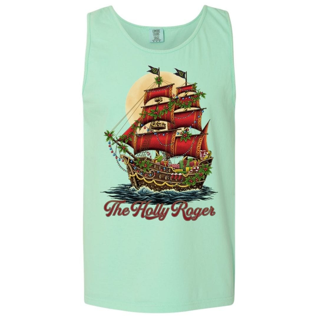 Mountains & Mermaids The Holly Roger Boyfriend Tank (Island Reef) Small
