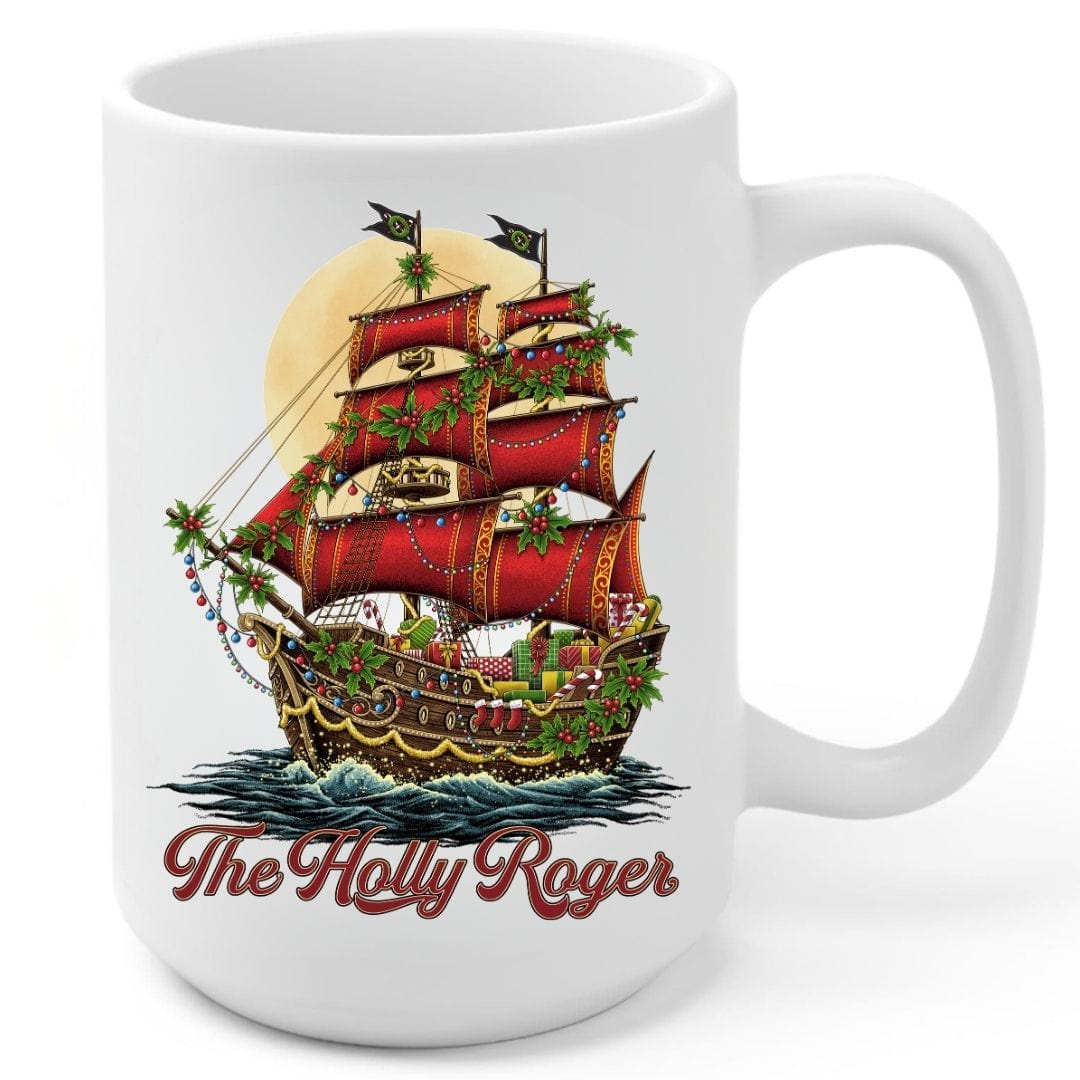 Mountains & Mermaids The Holly Roger Coffee Mug