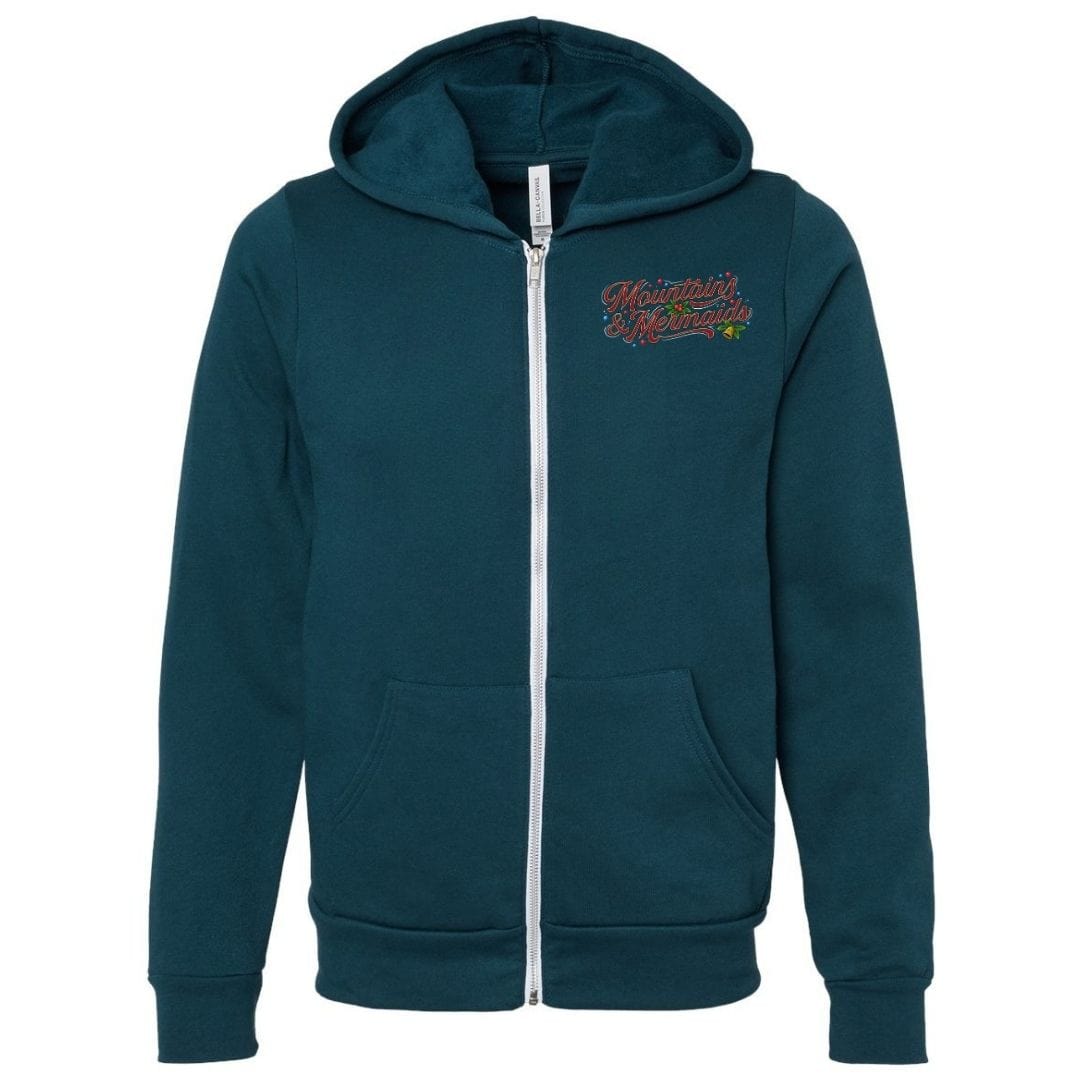 Mountains & Mermaids The Holly Roger Full Zip Fleece Hoodie (Atlantic)