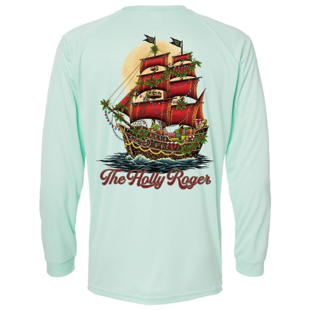 Mountains & Mermaids The Holly Roger Performance Sun Shirt (Mint) Small