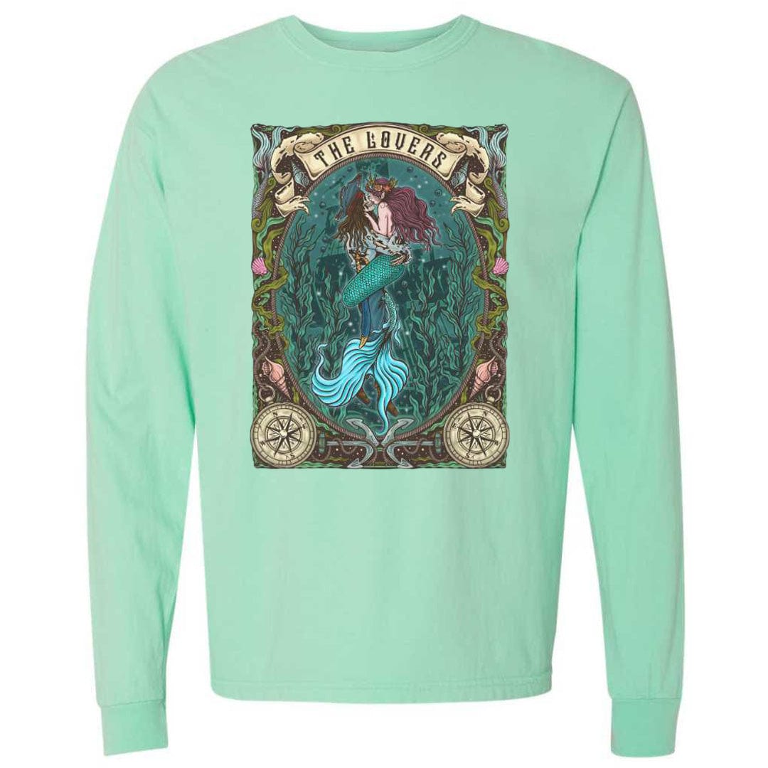Mountains &amp; Mermaids The Lovers Long Sleeve T-Shirt (Island Reef) Small MM4254