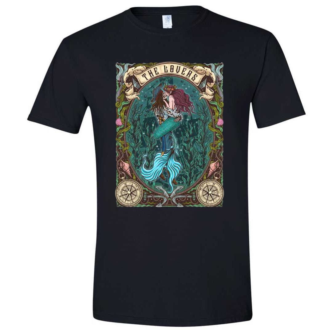 Mountains & Mermaids The Lovers Short Sleeve T-Shirt (Black) Small MM4284