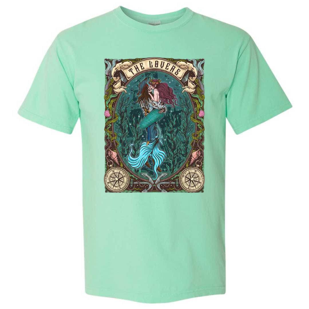 Mountains & Mermaids The Lovers Short Sleeve T-Shirt (Island Reef) Small MM4272
