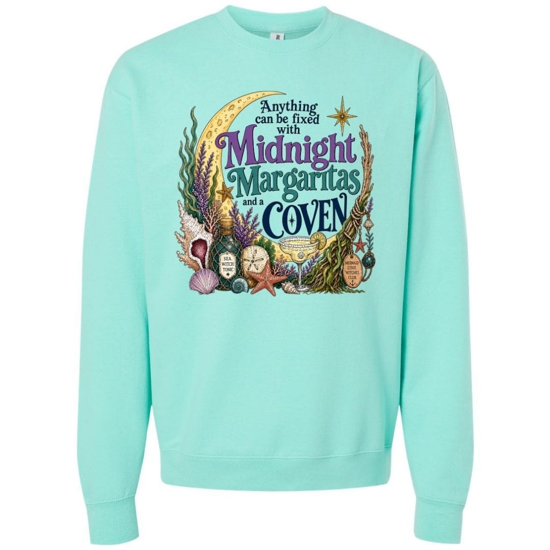 Mountains &amp; Mermaids The Mermaid Cove Crewneck Sweatshirt Small / Chalky Mint