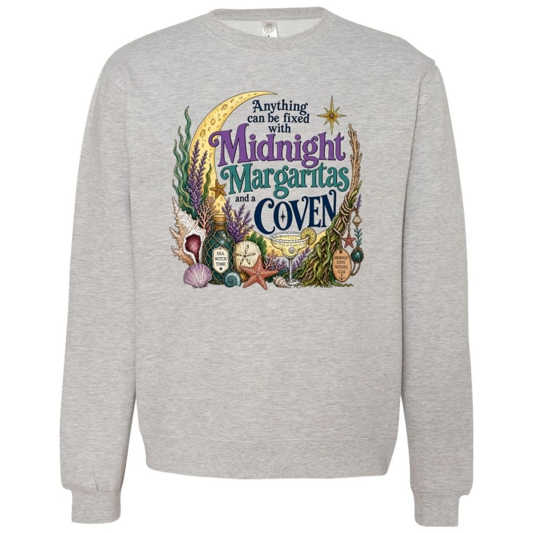 Mountains & Mermaids The Mermaid Cove Crewneck Sweatshirt Small / Heather Gray
