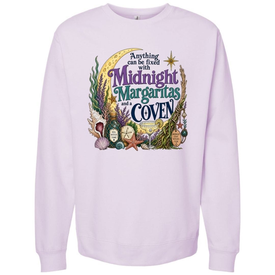 Mountains & Mermaids The Mermaid Cove Crewneck Sweatshirt Small / Lavender