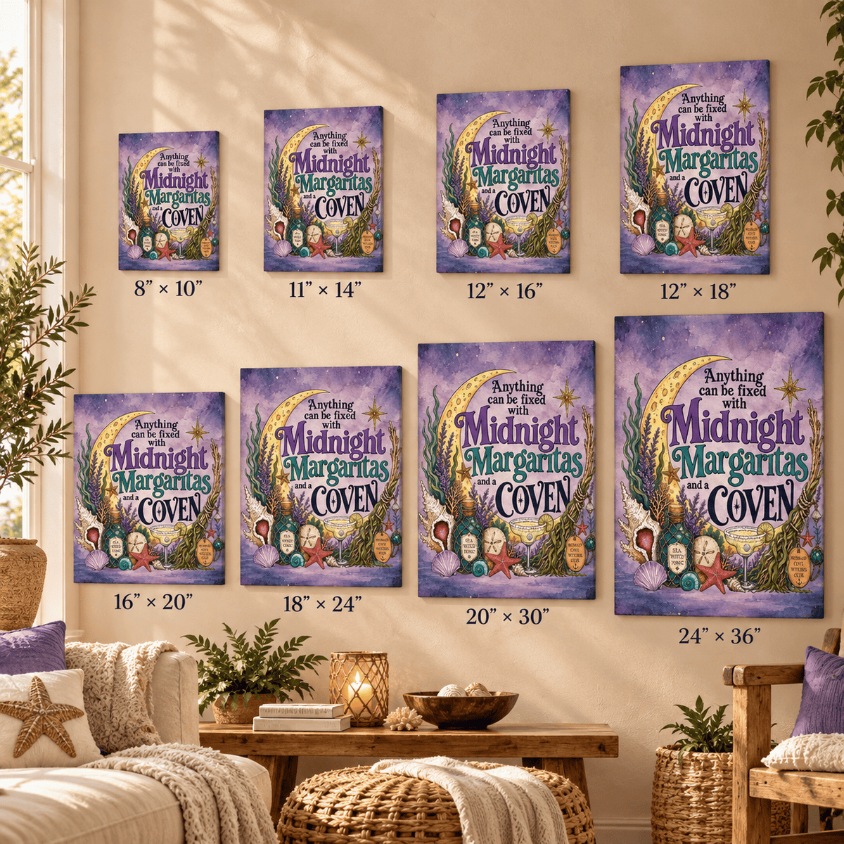 Mountains & Mermaids The Mermaid Coven Canvas Wall Art (Mystic)