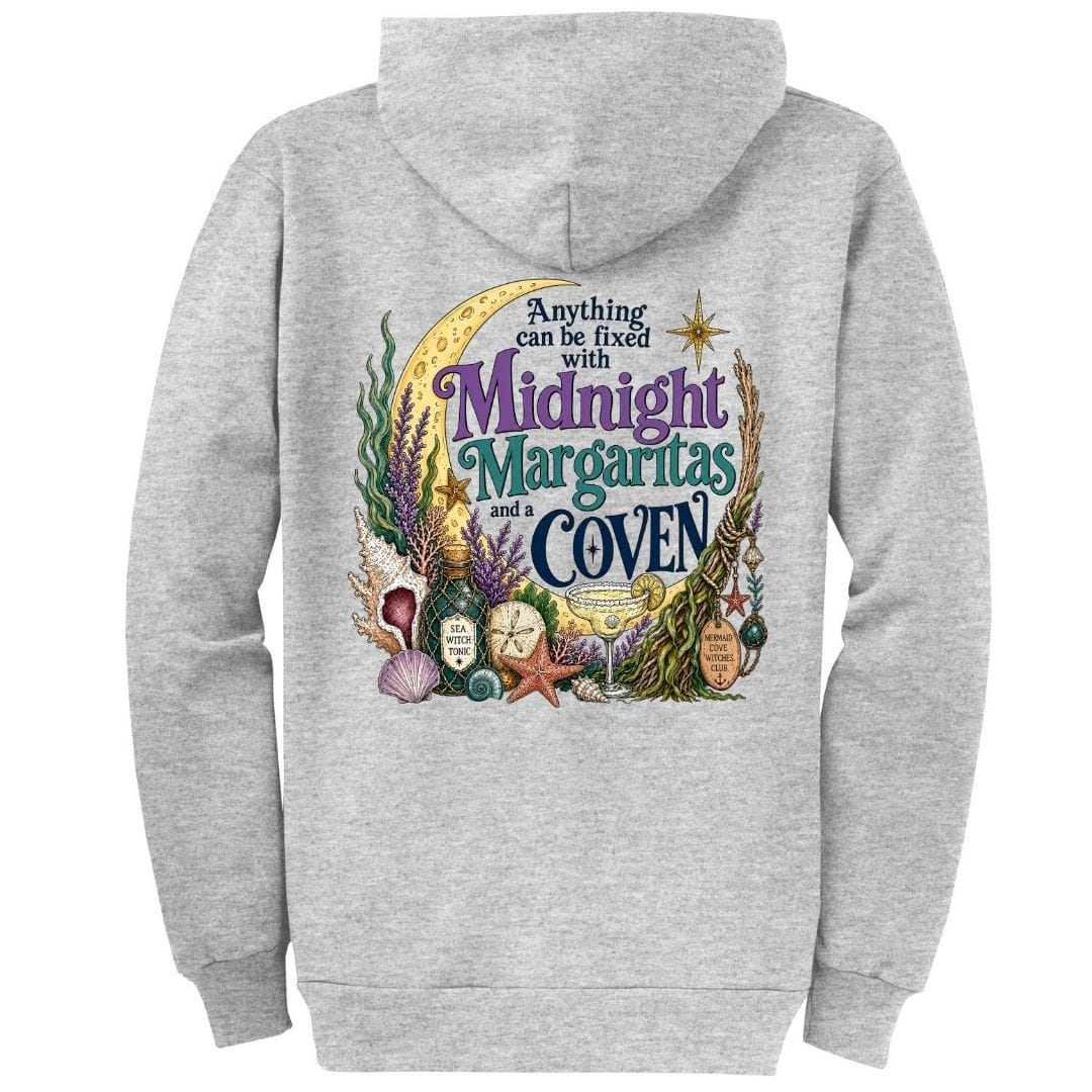 Mountains & Mermaids The Mermaid Coven Fleece Zip Hoodie Small / Heather Gray