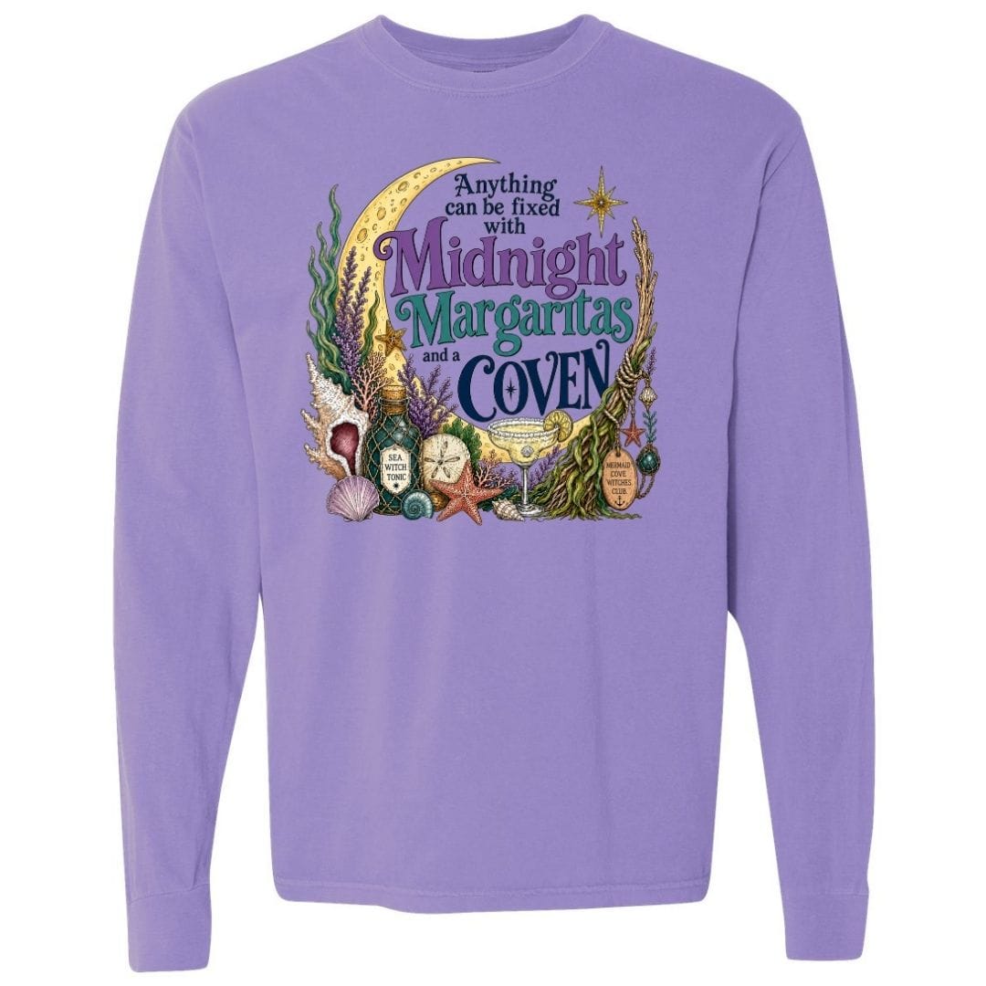 Mountains & Mermaids The Mermaid Coven Long Sleeve T-Shirt Small / Violet