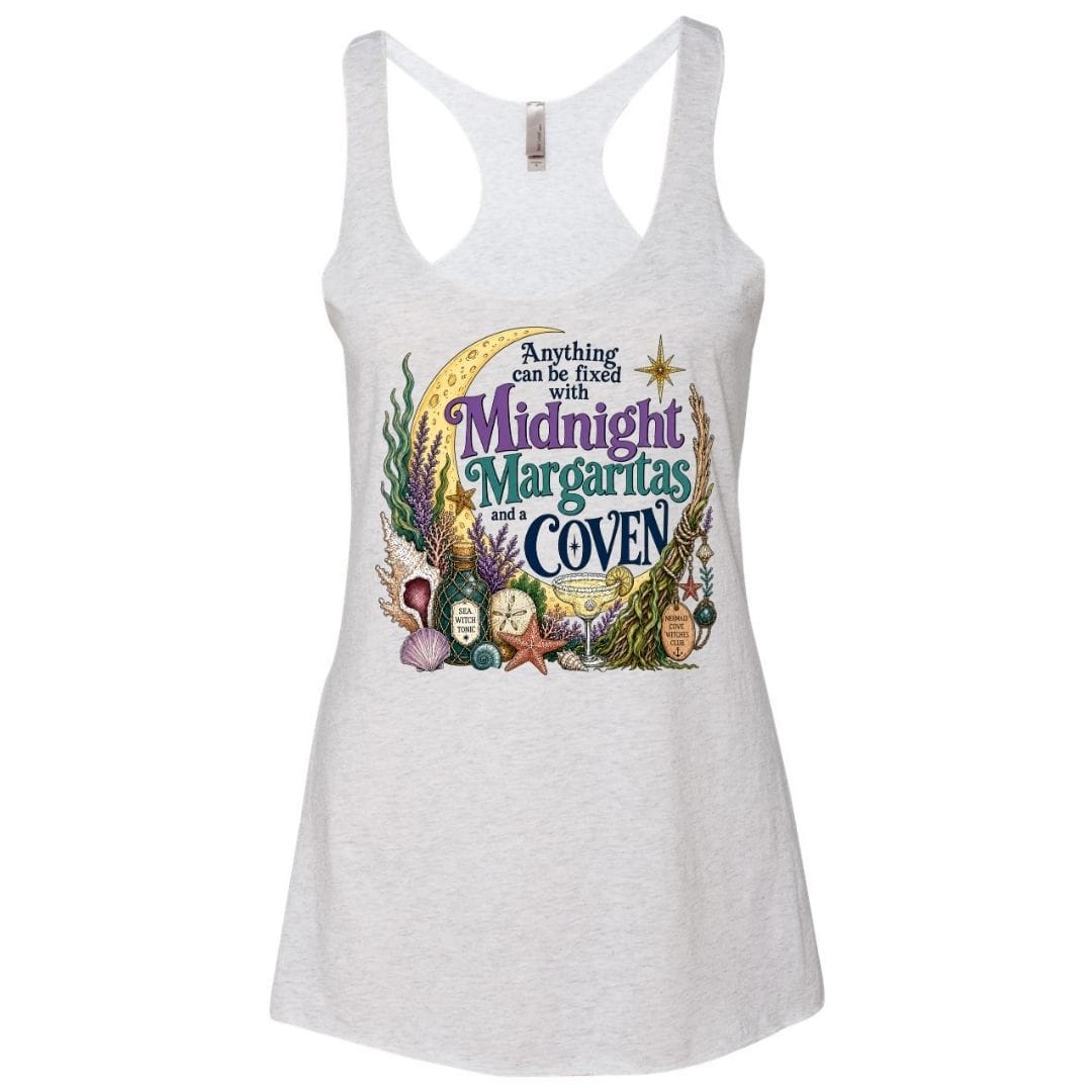 Mountains & Mermaids The Mermaid Coven Racerback Tank Small / Heather White