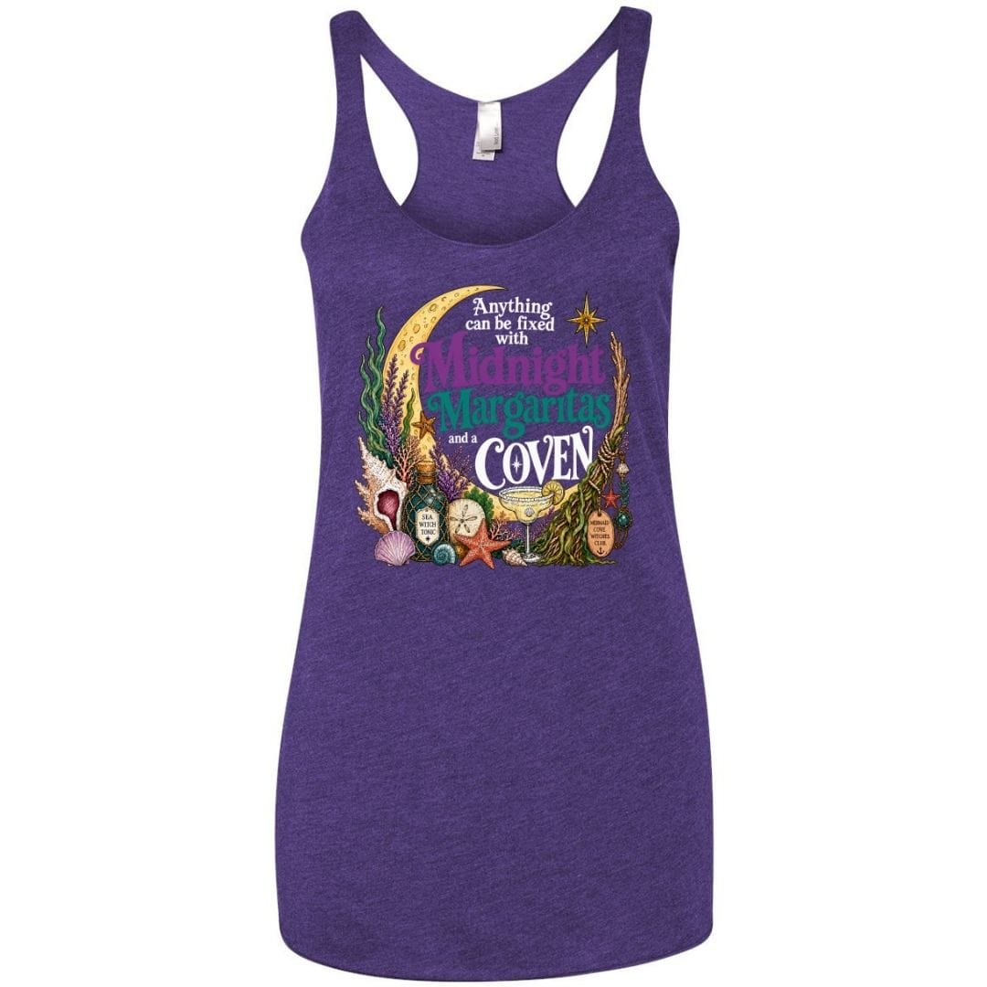 Mountains & Mermaids The Mermaid Coven Racerback Tank Small / Purple