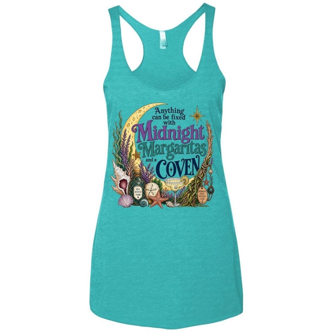 Mountains & Mermaids The Mermaid Coven Racerback Tank Small / Tahiti
