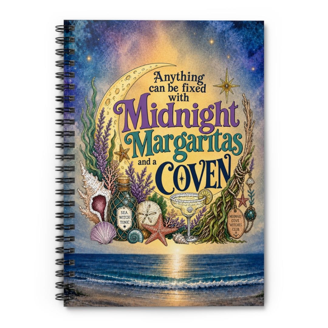 Mountains & Mermaids The Mermaid Coven Spiral Notebook (Moonlit Ocean) One Size 31428101183402275018