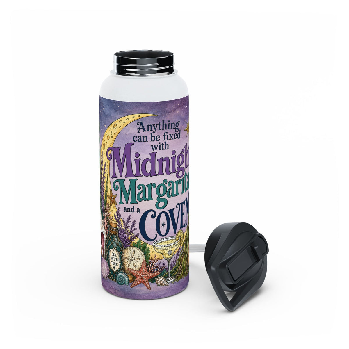 Mountains & Mermaids The Mermaid Coven Water Bottle (Mystic) 32oz / White 84025927626639781606
