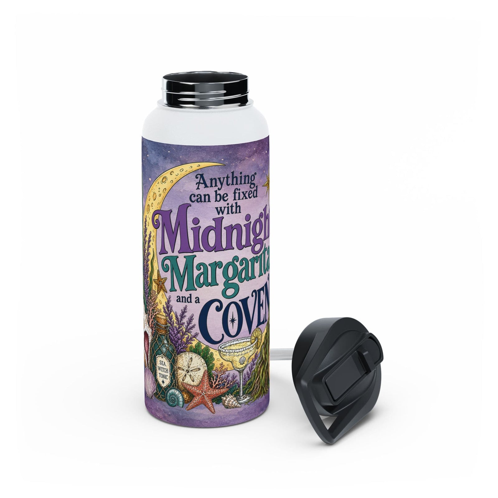 Mountains & Mermaids The Mermaid Coven Water Bottle (Mystic) 32oz / White 84025927626639781606