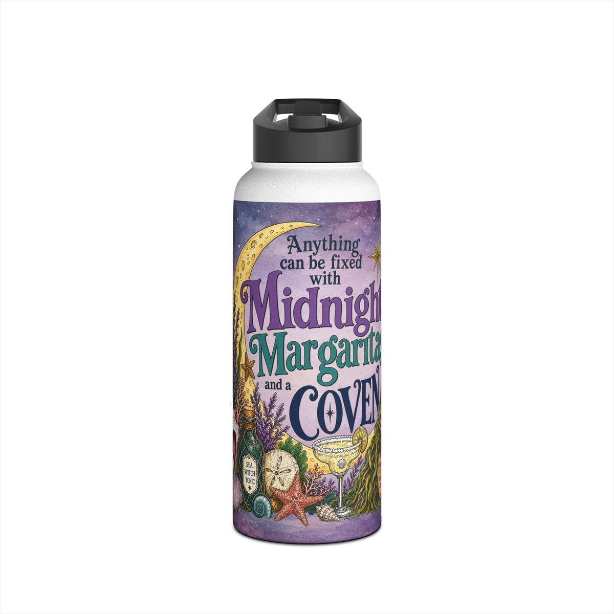 Mountains & Mermaids The Mermaid Coven Water Bottle (Mystic) 32oz / White 84025927626639781606