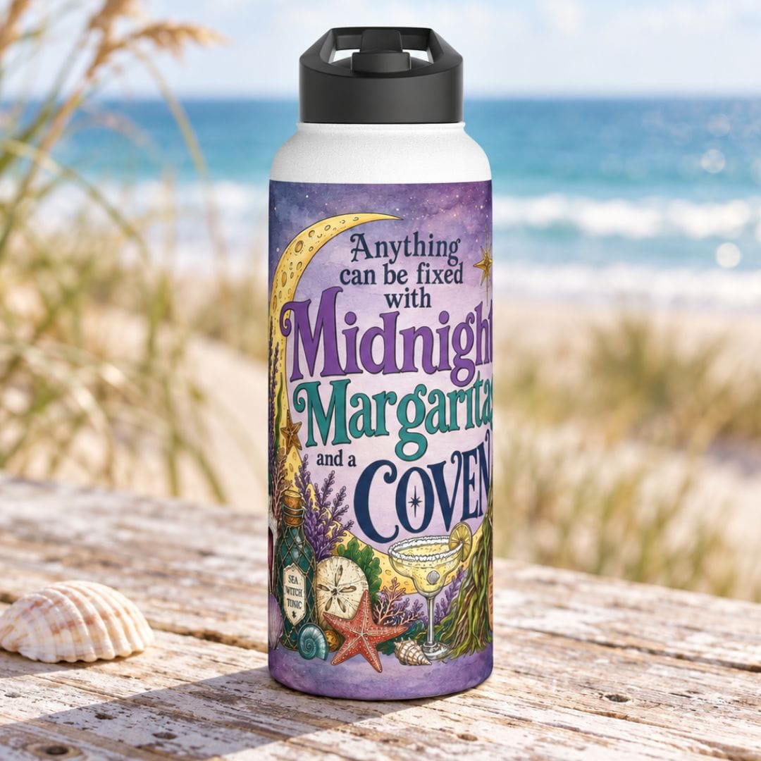Mountains & Mermaids The Mermaid Coven Water Bottle (Mystic) 32oz / White 84025927626639781606