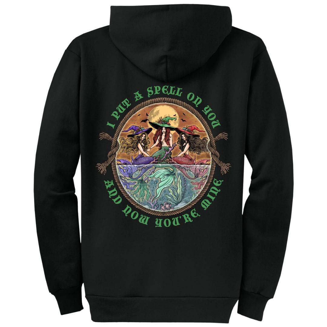 Mountains & Mermaids The Siren Sisters Full Zip Fleece Hoodie Small / Black MM9704