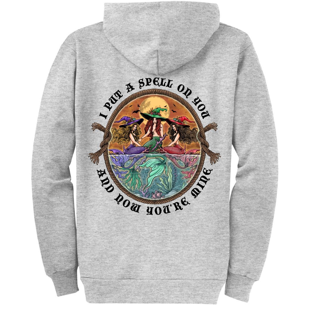 Mountains & Mermaids The Siren Sisters Full Zip Fleece Hoodie Small / Heather Gray MM9705