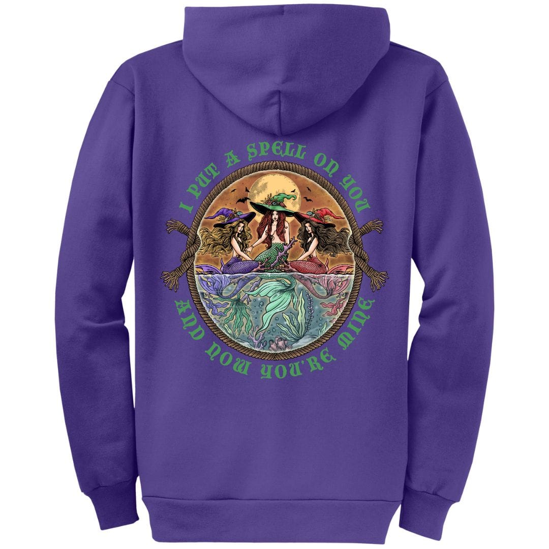 Mountains & Mermaids The Siren Sisters Full Zip Fleece Hoodie Small / Purple MM9702