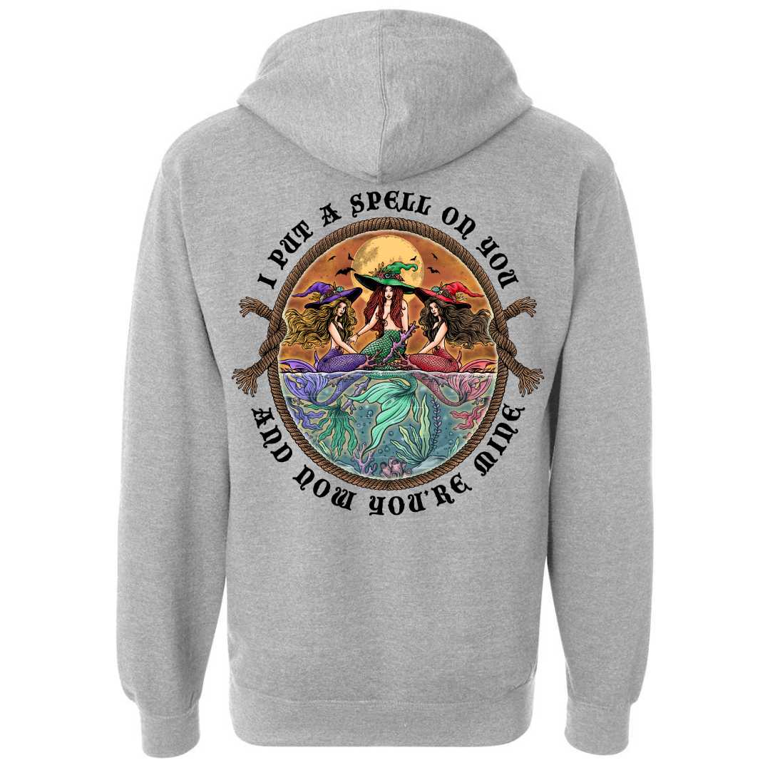 Mountains & Mermaids The Siren Sisters Pullover Hoodie (Gray) Small
