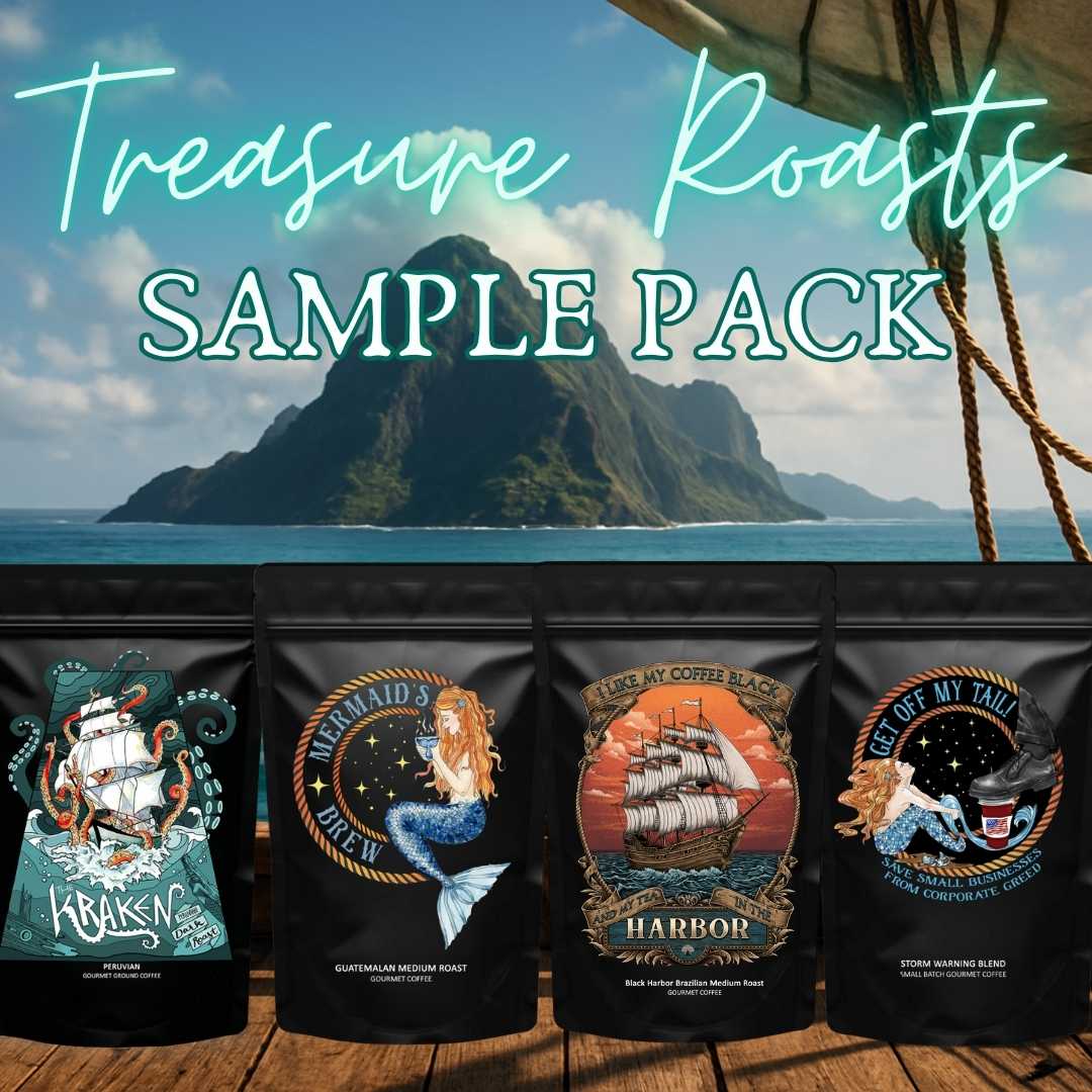 Mountains & Mermaids The Treasure Roasts Sample Pack Ground / 4oz MM2465