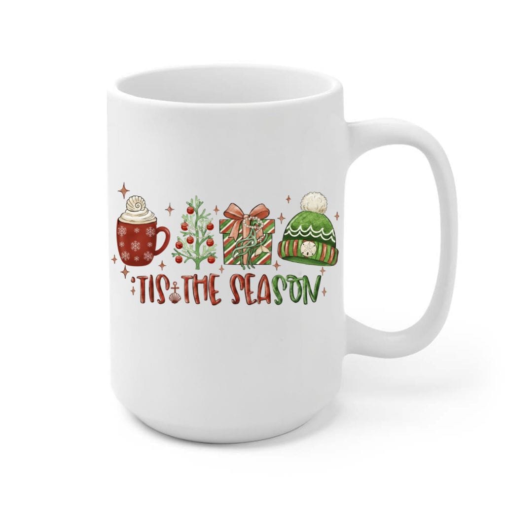 Mountains &amp; Mermaids Tis The Season Coffee Mug
